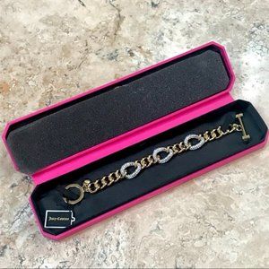Juicy Couture Pave Crystal Link Bracelet NWT